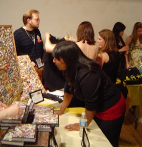 Book, T-Shirt and Button Salestable