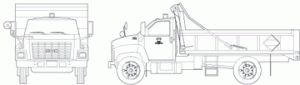 Dump truck orthographics
