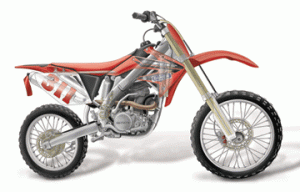 Phantom View of Honda Dirtbike