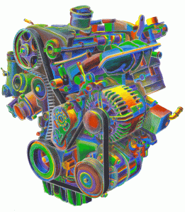 VW Engine Final Painting