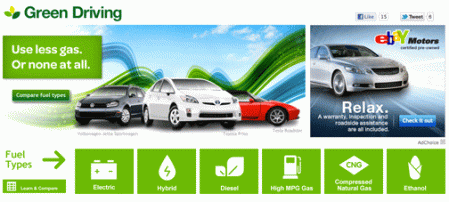 eBay Green Driving Website